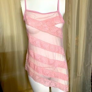 New pink lace baby doll